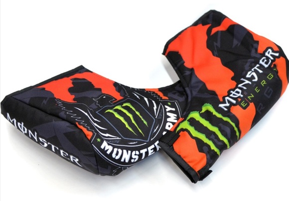 Мото варежки на руль (муфты) Monster Army orange pitbikemarket.ru