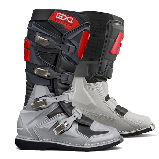 Мотоботы Gaerne GX-1 Evo Anthracite/Grey/Red, 45 pitbikemarket.ru